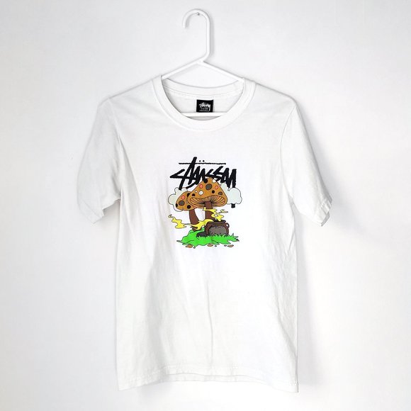 STÜSSY White T-shirt “Something’s Cooking" - Picture 1 of 4